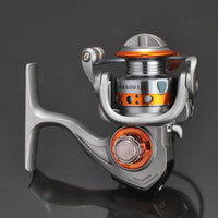 Moulinet de pêche Garvee Mini Spinning, ratio 5.2:1, 13+1 roulements à billes, boîtier en métal compact, poignée interchangeable, idéal pour la pêche à la carpe, à la perche et à la truite.