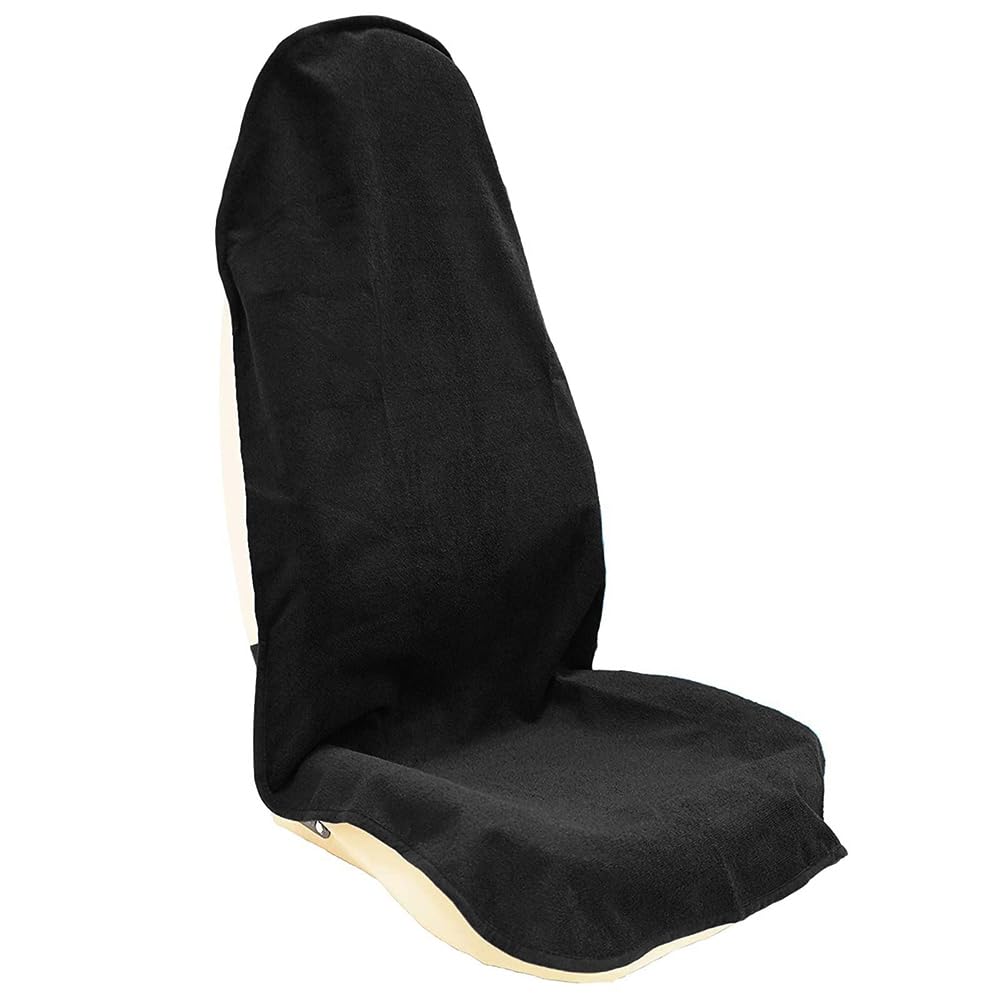 Housse de siège auto imperméable Garvee, universelle beige, en PVC durable, compatible avec la plupart des voitures, résistante aux rayures, idéale pour les voyages en famille.