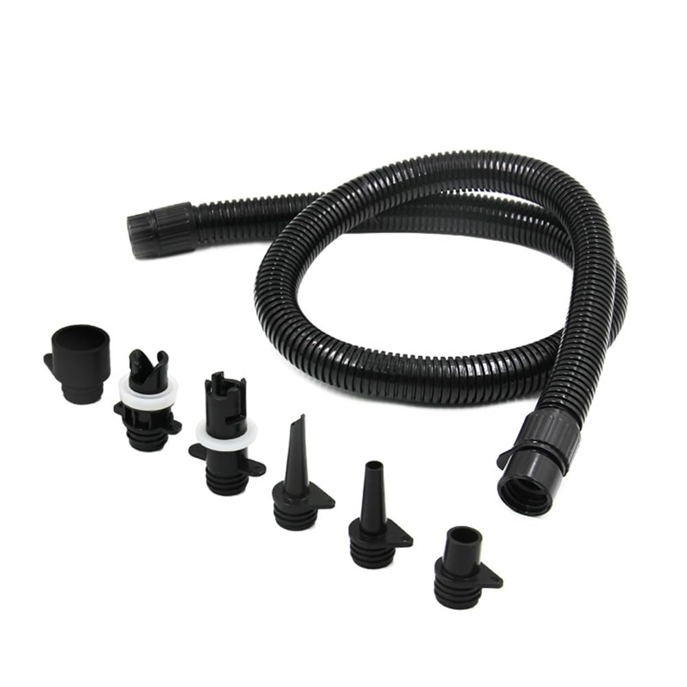 Pompe à main Garvee à simple action 1,8 bar avec manomètre, haute pression, 6 embouts, en plastique, pour matelas pneumatiques et kayaks