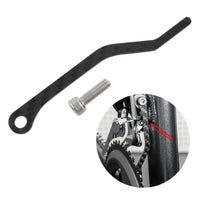 Guide-chaîne Garvee ultraléger en fibre de carbone pour vélos de route et VTT, léger et robuste, noir.