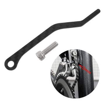 Guide-chaîne Garvee ultraléger en fibre de carbone pour vélos de route et VTT, léger et robuste, noir.