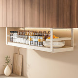 Étagère sous meuble extensible Garvee – Réglable, en métal robuste, pour la cuisine et le bureau (45-63 cm), blanche