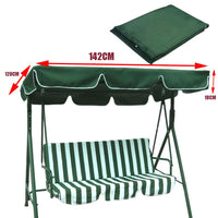 Toile de rechange Garvee pour balancelle de jardin, pare-soleil, bâche de toit pour balancelle de style hollywoodien, protection contre le soleil, revêtement argenté, polyvalente