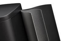 Ensemble de poubelles métalliques Garvee 13 gal et 2,6 gal, antirouille, à pédale, pour cuisine et salle de bain, noires, compactes