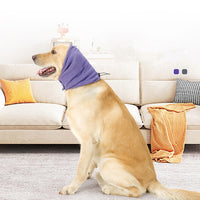 Cache-oreilles souples Garvee pour chien avec réduction du bruit et bandeau apaisant pour animaux de compagnie, gris foncé