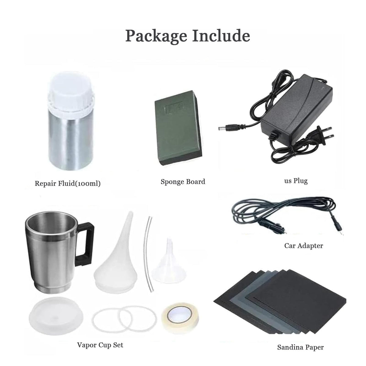 Kit de rénovation de phares Garvee avec coupelle d'atomiseur, technologie de vaporisation, 100 ml, pour phares de voiture, élimine le jaunissement, le voile et l'oxydation