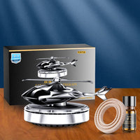 Diffuseur de parfum pour voiture Garvee, diffuseur solaire d'aromathérapie en forme d'hélicoptère, décoration intérieure dorée pour voiture