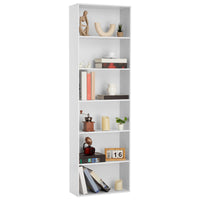 Garvee étagère industrielle à 6 niveaux, blanc, pour salon et bureau, 182 cm de hauteur, bois rustique, capacité de 113 kg, sûre et polyvalente
