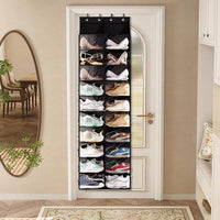 Garvee Étagère à chaussures de porte, 10 niveaux et 20 poches, tissu Oxford, crochets métalliques robustes, gain de place pour placards étroits, 162, 5 cm (H) x 51 cm (L) x 18 cm (P)