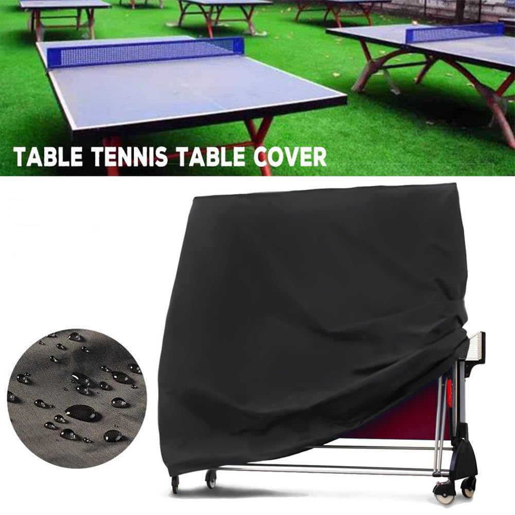 Housse de ping-pong Garvee 155 x 75 x 144 cm, imperméable, protection UV, couleur argent, pour table de ping-pong d'intérieur et d'extérieur