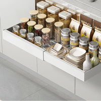 Organisateur de placard extensible Garvee, tiroir robuste réglable de 43 à 69 cm (17 à 27 pouces), acier au carbone, pour cuisine et salle de bain