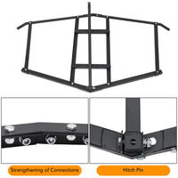 Garvee Herse niveleuse pour allée avec 2 barres réglables, drag harrow pour ATV/UTV, nivellement de terrain, jardin, champ et préparation de gazon
