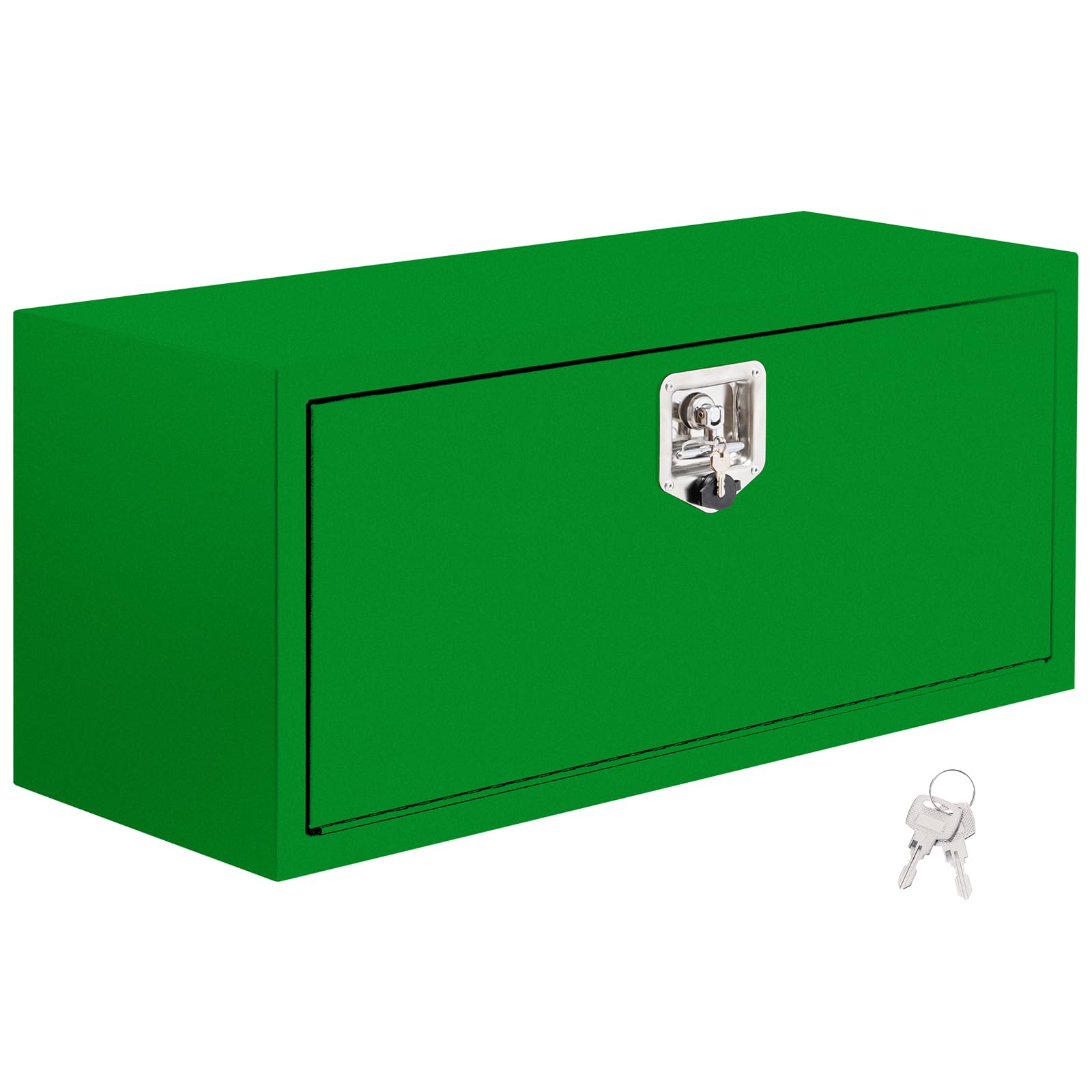 Garvee Coffre à outils sous châssis vert compact, acier 60,96 × 35,56 × 40,64 cm, série 1416, serrure étanche, haute durabilité