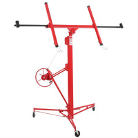 Lève-plaques de plâtre Garvee de 3,35 m (11 pi) avec une capacité de levage de 68 kg (150 lb), bras télescopique à 360°, acier au carbone, 3 roues verrouillables, à monter soi-même
