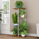 Support à plantes en métal Garvee, 4 niveaux, étagère d'angle, robuste et polyvalent pour une utilisation intérieure et extérieure, salon, balcon, noir