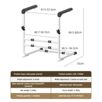 GARVEE Aide au lever pour canapé avec base antidérapante et structure stable en acier carbone, pour personnes à mobilité réduite, blanc