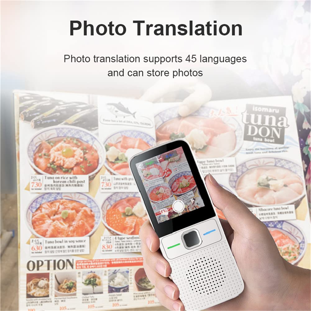 Traducteur intelligent Garvee T10, 137 langues, traduction de photos, Wi-Fi, hors ligne, noir, portable, idéal pour les voyages et les affaires