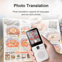 Traducteur intelligent Garvee T10, 137 langues, traduction de photos, Wi-Fi, hors ligne, noir, portable, idéal pour les voyages et les affaires