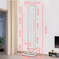 Étagère à plantes Garvee, 8 niveaux, en métal, antidérapante et imperméable, d'angle, pour salon, balcon ou jardin, noire.