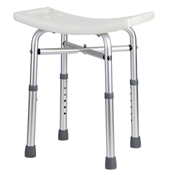 Chaise de douche Garvee, réglable en hauteur, cadre en aluminium, antidérapante, pour personnes âgées et personnes handicapées, baignoire intérieure, largeur d'assise de 30,5 cm