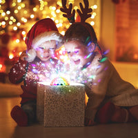 Garvee - Kit de 4 boules lumineuses disco LED portables en cristal avec télécommande, 6 couleurs, activation sonore, éclairage de scène magique en cristal, prise UE, pour fêtes et clubs