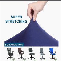 Garvee housse de siège de bureau extensible, housse de chaise de bureau séparable, housse de dossier, protection universelle pour chaise pivotante, rouge bordeaux