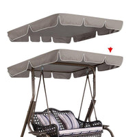 Housse de rechange Garvee pour chaise de patio, 142 x 119 cm, banc 2 places, imperméable, résistante aux déchirures, housse de mobilier d'extérieur, résistante aux intempéries