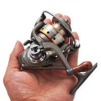Moulinet de pêche Garvee Mini Spinning, ratio 5.2:1, 13+1 roulements à billes, boîtier en métal compact, poignée interchangeable, idéal pour la pêche à la carpe, à la perche et à la truite.