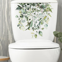 Autocollants de toilette Garvee à motif floral, auto-adhésifs, imperméables et résistants pour salle de bain et toilettes M-203