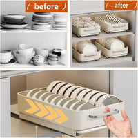 Organiseur de placard extensible Garvee, en acier au carbone, pour la cuisine, la salle de bain, le salon et le bureau ; polyvalent, antirouille et silencieux.