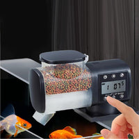 Distributeur automatique de nourriture GARVEE pour poissons rouges, minuterie et contrôle des portions, étanche, accessoire pour aquarium, aquariums d'eau douce, plastique