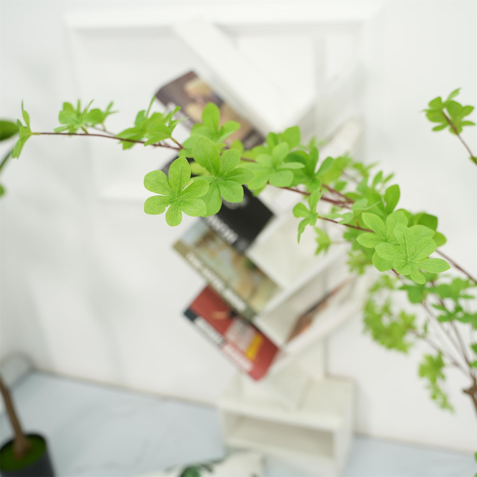 Arbre artificiel Enkianthus Garvee de 150 cm avec feuilles réalistes, en PVC durable, pour la décoration intérieure du salon ou du bureau (vert).