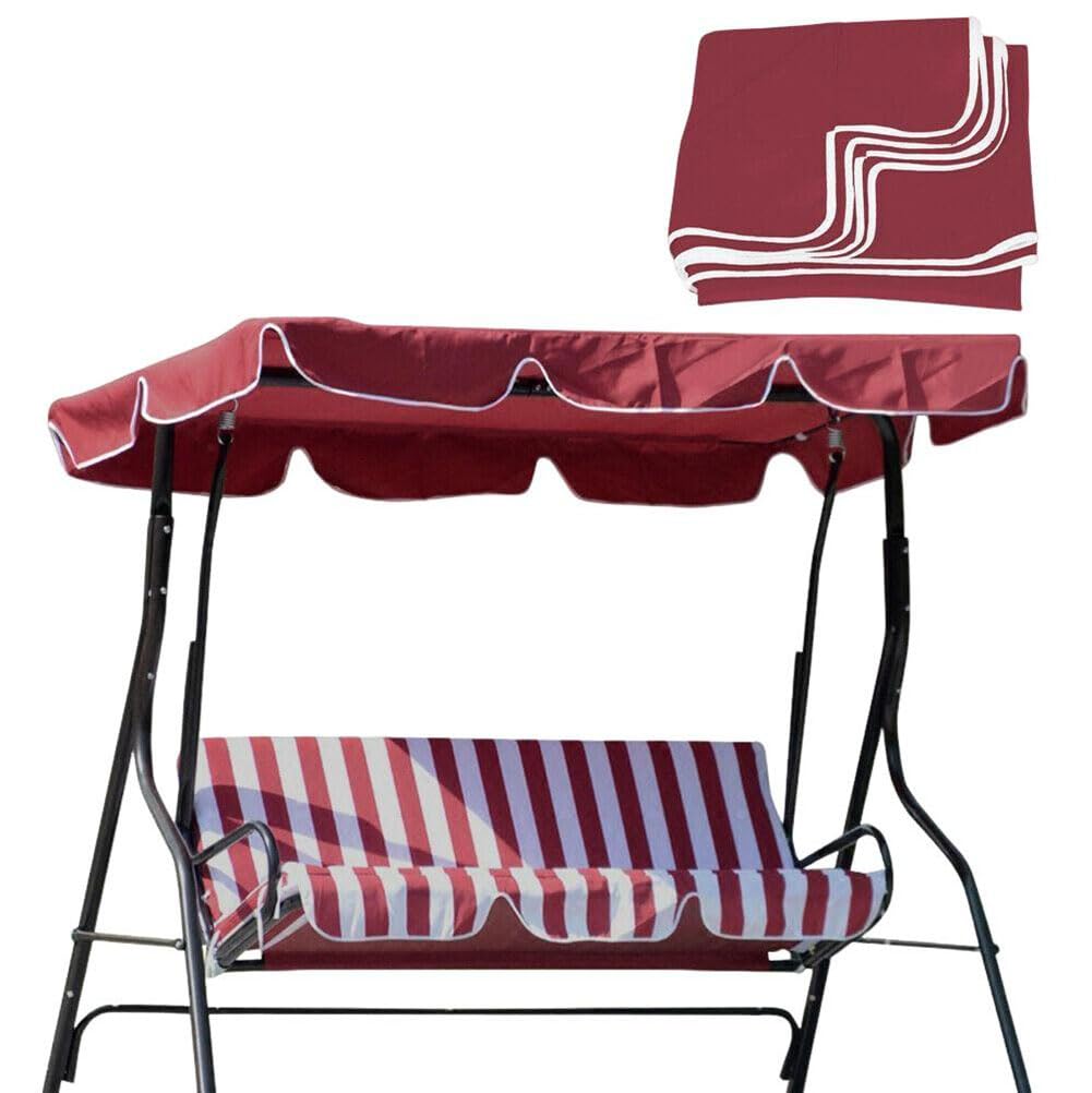 Toile de rechange Garvee pour fauteuil à bascule de jardin 2 places, imperméable, coupe-vent et résistante aux déchirures, pour hamacs de jardin, toits et vérandas, différentes tailles, grise