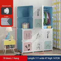 Système de rangement modulaire Garvee pour enfants, montage facile, matériau robuste, gain de place pour chambre et couloir