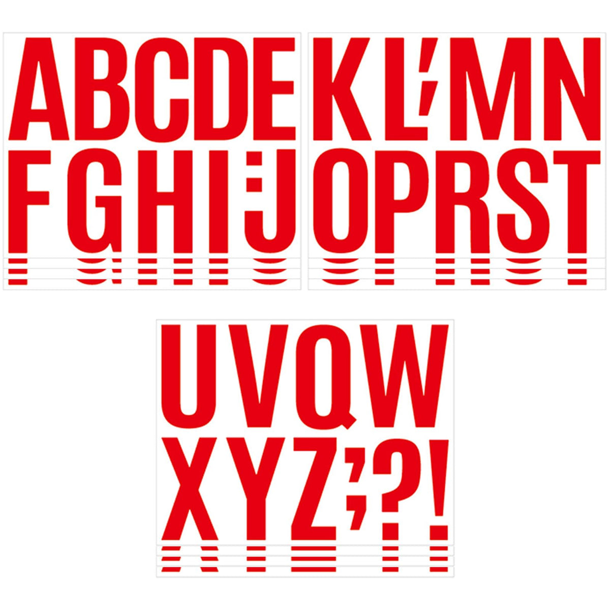 Garvee Grandes Lettres Autocollantes en Vinyle, 272 Pièces, 22 x 30 cm, Multicolores, pour Décoration Extérieure et Loisirs Créatifs