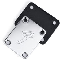 Plaques de fixation pour manche de guitare électrique Garvee, style vintage argenté, pour guitares et basses, durables et universelles, pour la scène et le studio.