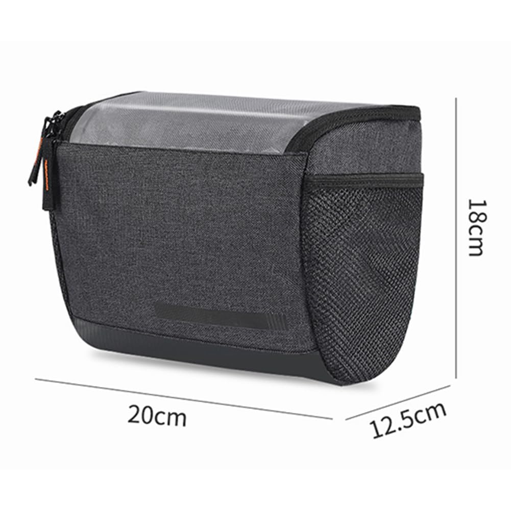 Sacoche de cadre avant de vélo multifonctionnelle étanche Garvee Fietsstuurtas 4,5 L pour VTT et randonnées en plein air, noire