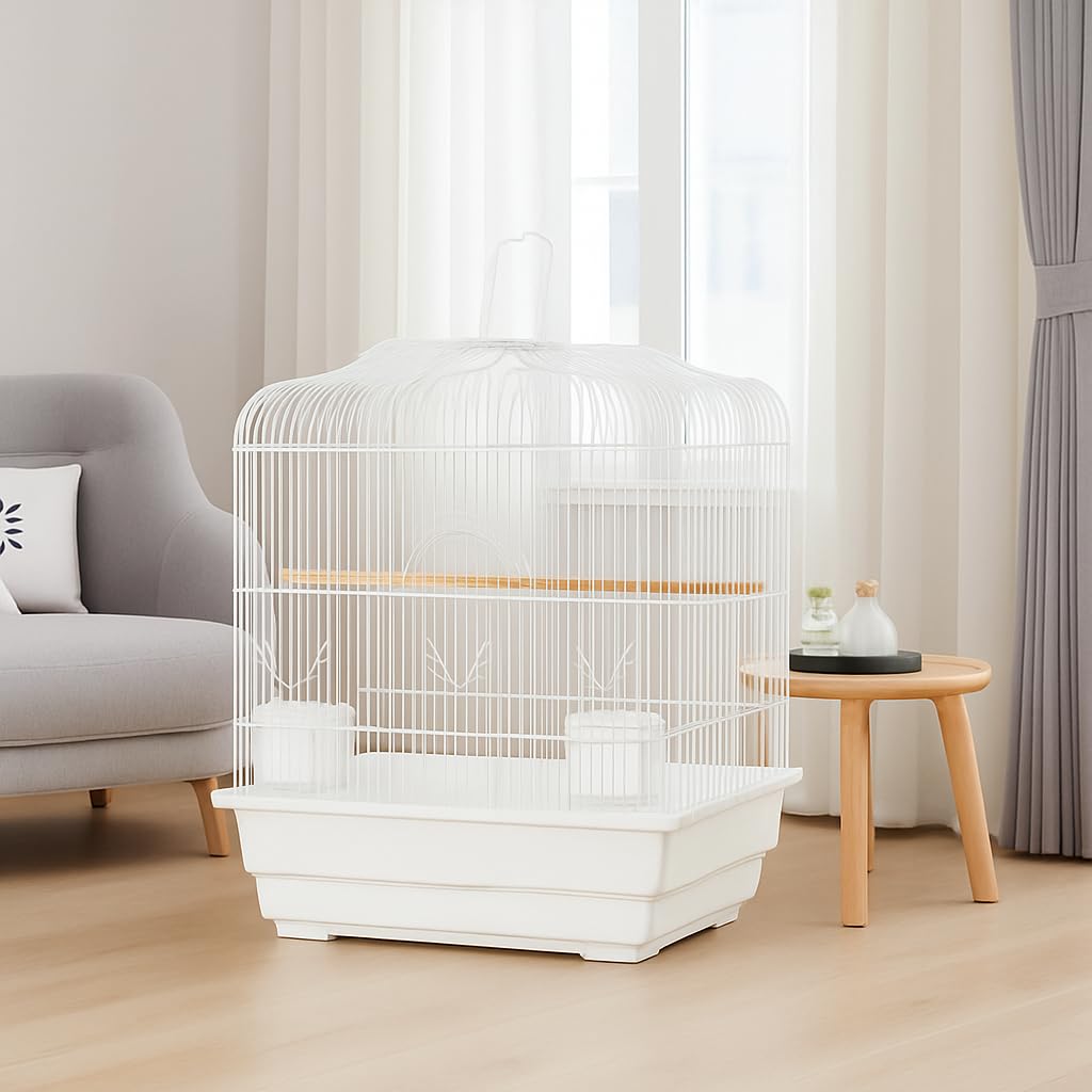 Cage de transport Garvee pour petits oiseaux avec structure métallique, portable, facile à nettoyer, pour canaris et perruches ondulées