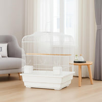 Cage de transport Garvee pour petits oiseaux avec structure métallique, portable, facile à nettoyer, pour canaris et perruches ondulées