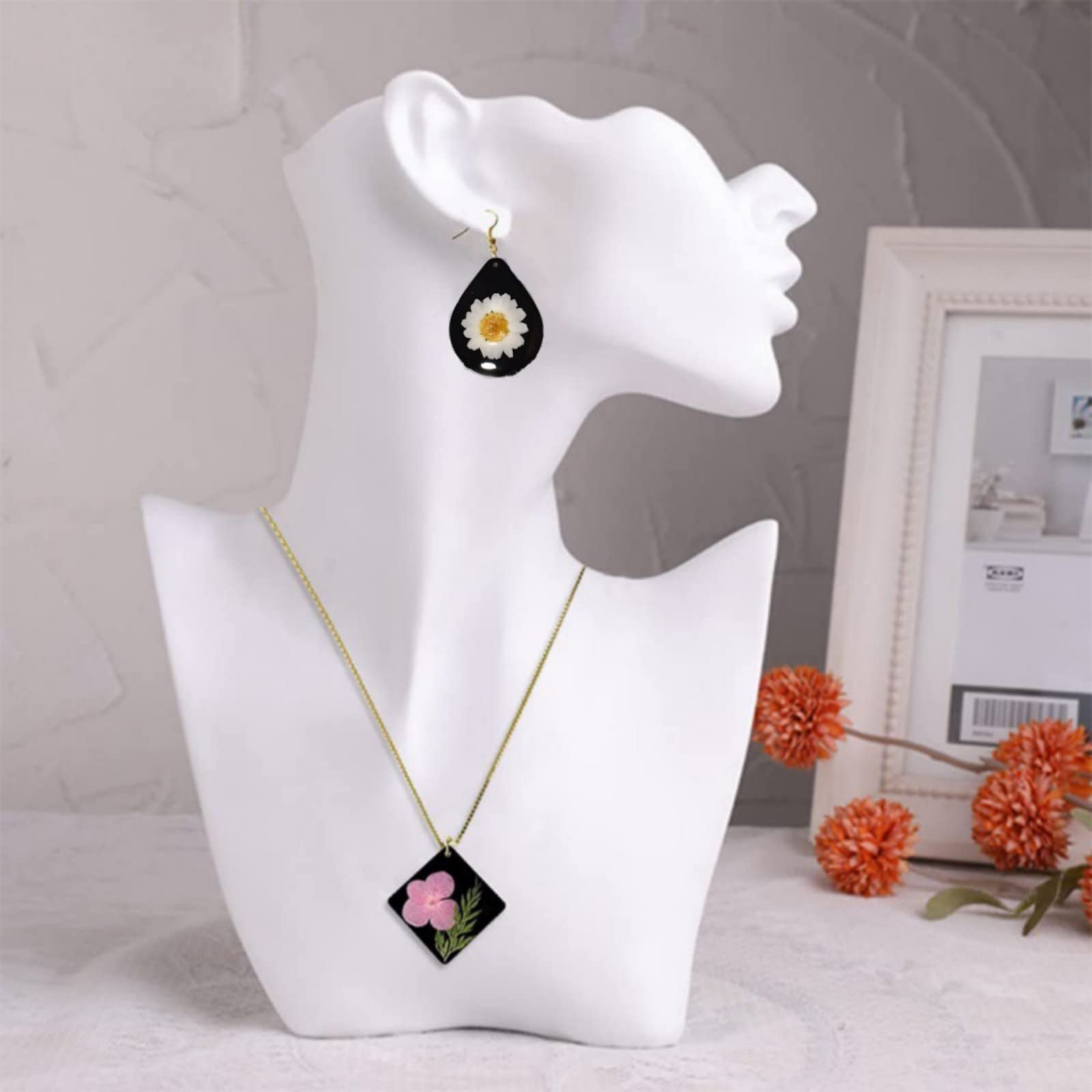 Garvee - Kit de 12 moules à boucles d'oreilles en silicone, ovales et hexagonaux, en résine époxy, polyvalents pour la création de bijoux pour femmes et filles