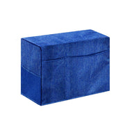 Housse de machine à coudre Garvee avec poches de rangement, pliable, anti-poussière, en tissu Oxford, bleue, pour atelier de couture