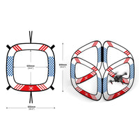Ensemble de 5 portes de course FPV Garvee, matériau robuste pour l'entraînement et la course de drones, compatible avec DJI Avata