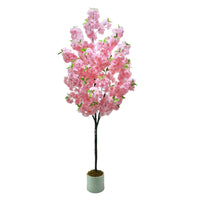 Arbre artificiel d'intérieur Garvee de 1,80 m, réaliste et sans entretien, matériau de haute qualité, décoration polyvalente pour la maison et le bureau, vert