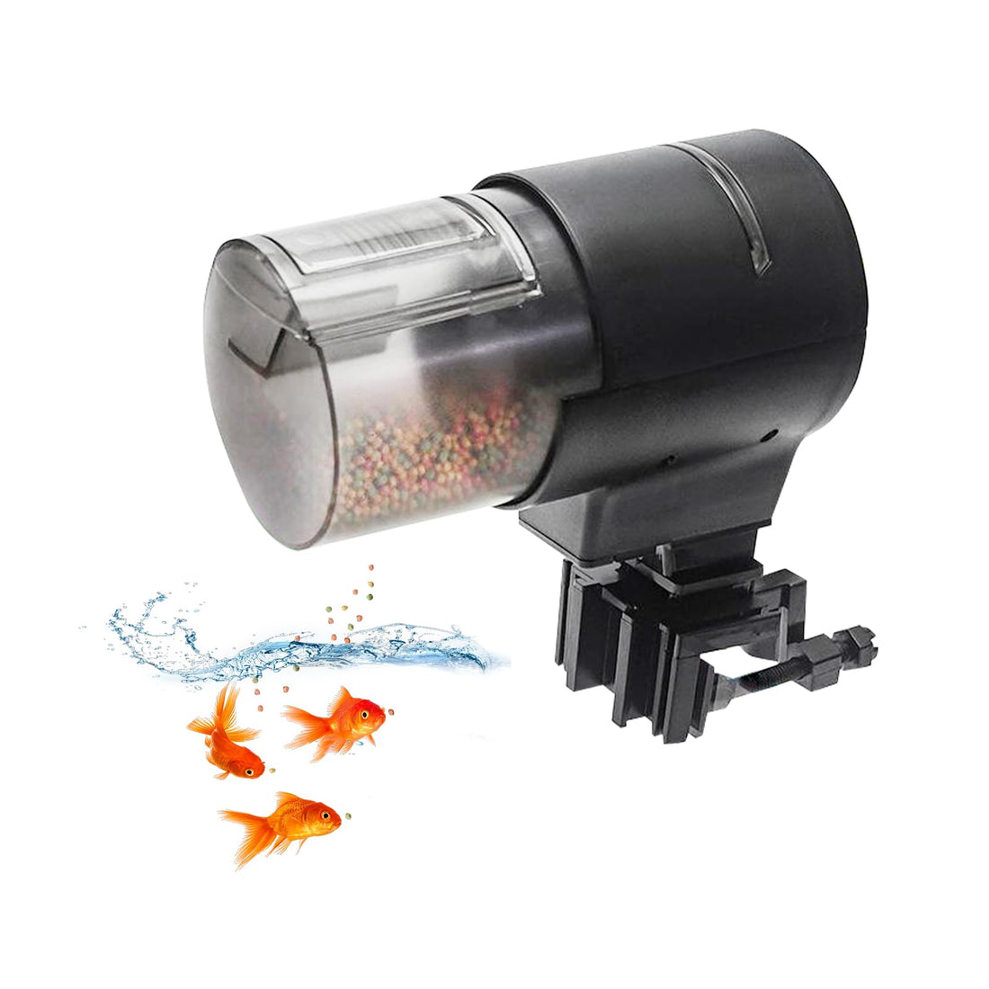 Distributeur automatique de nourriture pour poissons Garvee 210 ml avec 3 options de minuterie et couvercle de conservation de la fraîcheur pour aquariums et vacances