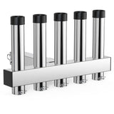 Garvee Support De Canne À Pêche 5 Tubes Acier Inoxydable Ajustable Résistant Corrosion Pour Voiture Attelage 5,1 cm