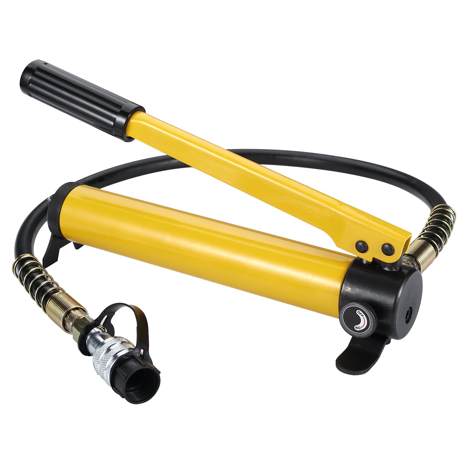 Pompe hydraulique manuelle Garvee 10 000 psi 400 cm³ haute pression, portable, pour atelier et chantier, résistante à l'huile, noire.