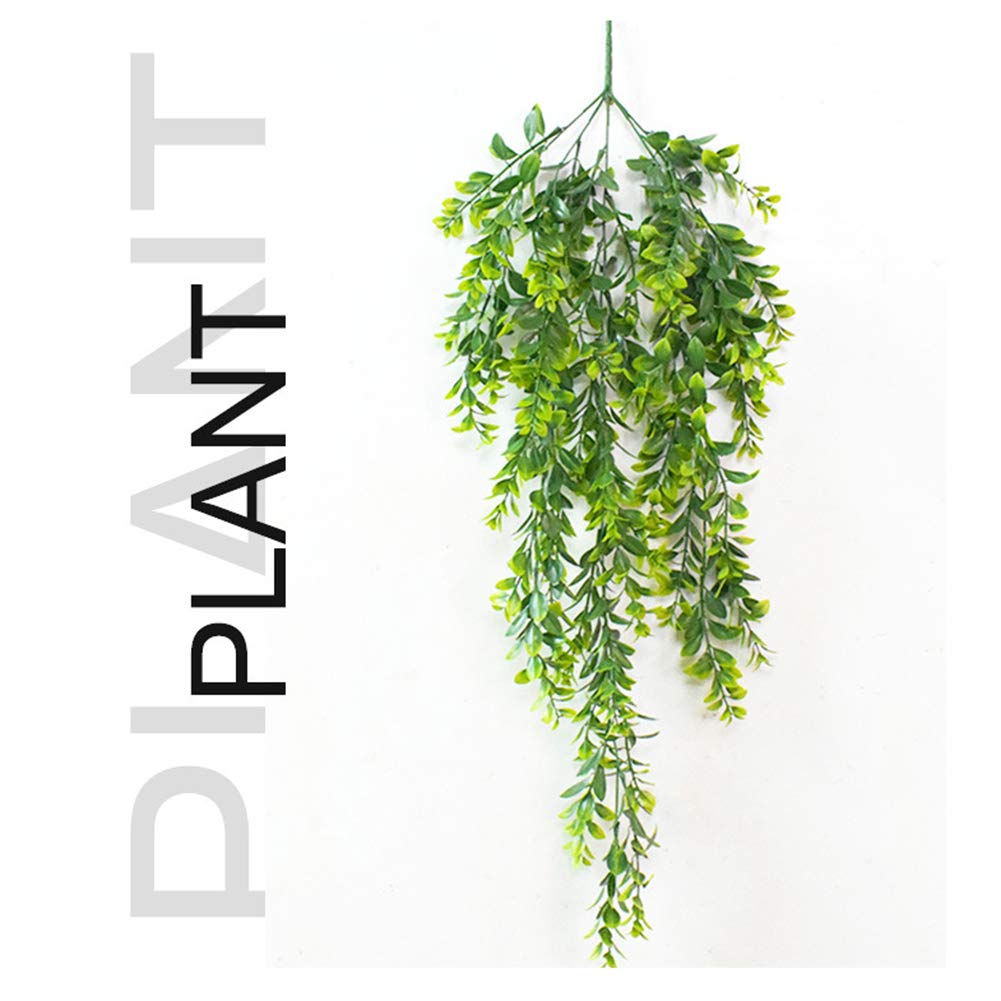 GARVEE Plantes artificielles suspendues vertes – Guirlande de vigne artificielle pour mur et jardin