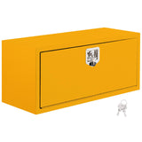 Garvee Boîte à Outils Compacte Sous Châssis, Acier 60,96 × 35,56 × 40,64 cm, Porte Unique Jaune, Série 1416 Étanche - Orange