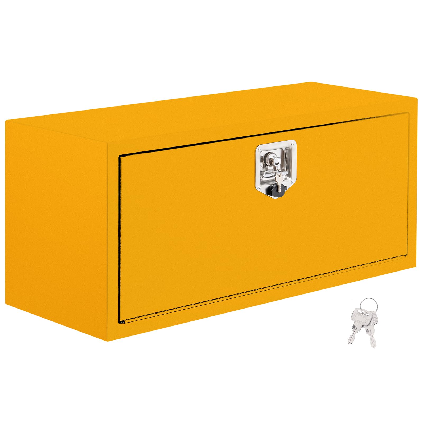 Garvee Boîte à Outils Compacte Sous Châssis, Acier 60,96 × 35,56 × 40,64 cm, Porte Unique Jaune, Série 1416 Étanche