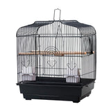 Cage de transport Garvee pour petits oiseaux avec structure métallique, plateau de fond amovible, portable, pour canaris et perruches, compacte, transparente